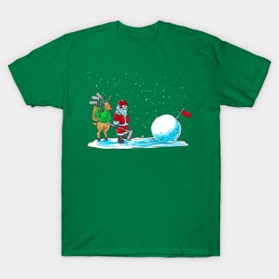 Golf Santa Claus Golfer Golfing Christmas T-Shirt